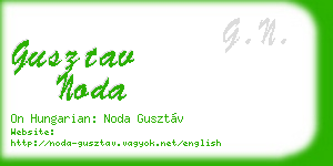 gusztav noda business card